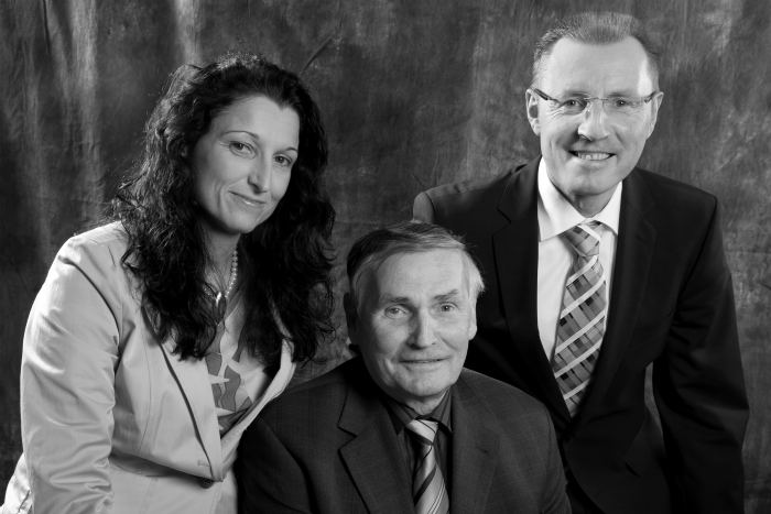 v.l.: Andrea Landherr, Josef Landherr sen. und Josef Landherr