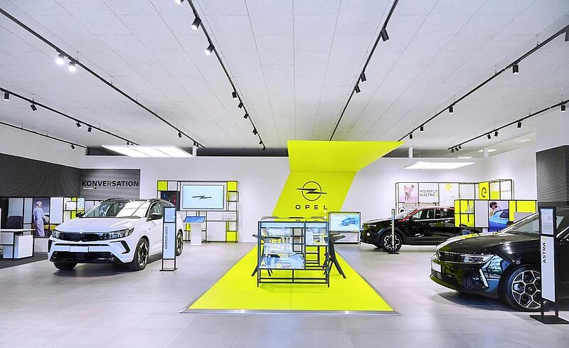 Klar, modern, elektrisierend: Opel-Autoh&auml;user mit neuem CI-Konzept
